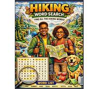 Hiking Word Search Puzzle Book for Adults: 100 Trail & Outdoor Adventure Puzzles | Easy to Hard Difficulty | Nature, National Parks, Gear & Exploration Words | Relaxing Brain Games