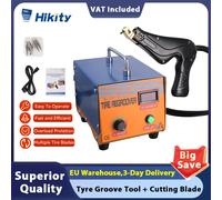 Hikity 1000W Scanalatrice per pneumatici Strumento per scanalatura pneumatici Kit taglierina per ferro per rimozione pneumatici con 10 tipi di lame per pneumatici Lame da taglio