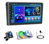 Hikity 2+64GB Android 15 Autoradio per Audi A3 (2003-2012) S3 (2006-2012) RS3 (2011-2012) Radio Senza Fili Carplay Android Auto Bluetooth 9" Schermo Auto Radio con Telecamera GPS HiFi WiFi FM RDS