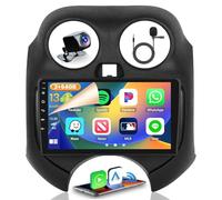 Hikity 2+64GB Android 15 Autoradio per Nissan MICRA MK4 K13 2010-2017 Radio CarPlay Android Auto 9 Pollici Touchscreen con WiFi GPS FM RDS Telecamera