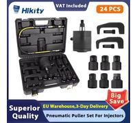 Hikity 24pcs estrattore di rimozione dell'iniettore Diesel professionale estrattore pneumatico per iniettore estrattore Kit di attrezzi con scatola di immagazzinaggio