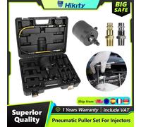 Hikity 24pcs estrattore pneumatico per iniettore Diesel Kit di attrezzi per la rimozione dell'iniettore di vibrazione dell'aria con scatola