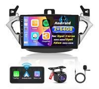 Hikity 2G+64G Android Autoradio per Opel Corsa 2015-2019 per Opel Adam 2013-2016 con Wireless Carplay Android Auto 9Pollici Car Radio Stereo con GPS Navi WiFi DSP FM RDS Telecamera Posteriore