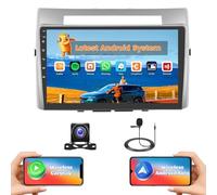 Hikity 2G+64G Autoradio Android 15 per Toyota Corolla Verso 2004-2009 con 9 Pollici Toucshcreen, Stereo 2 DIN con Wireless Carplay Android Auto Radio FM/RDS BT GPS WiFi + Retrocamera + MIC