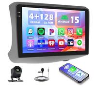 Hikity 4+128G Android 15 Autoradio per Toyota Vitz XP10 Yaris Square Echo 1999-2005, 9" Schermo Radio con Wireless CarPlay Android Auto Bluetooth Navigazione GPS WiFi EQ e Telecamera di Retromarcia
