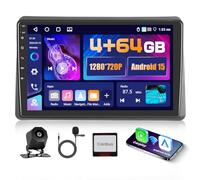Hikity 4+64G 10.1" Autoradio Android per Renault Master 2019-2022 | IPS Touchscreen Wireless Carplay Autoradio 2 DIN GPS Navi Bluetooth 5.0 5G WiFi FM/RDS Retrocamera Comandi al Volante 4+64G
