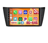 Hikity 4+64G Android 15 Autoradio per BMW 3 E90 E91 E92 E93, IPS Touch Screen da 9 Pollici Radio Carplay Android Auto con Navigazione GPS/Mirror Link/Hi-Fi/Bluetooth+AHD Backup Camera