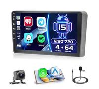 Hikity [4+64GB] Android 15 Radio Wireless Carplay Android Auto per Audi A3 2008-2012 con Touch Screen da 9 Pollici Navi GPS Mirror Link HiFi Bluetooth Backup Camera