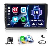 Hikity 4+64GB Android 15 Radio Wireless Carplay Android Auto per Ducato 3/Peugeot Boxer 2/Citroen Jumper 2 2011-2022 con Touch Screen da 9 Pollici Navi GPS Mirror Link AI DSP Bluetooth Backup Camer