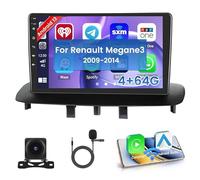 Hikity 4+64GB Android 15 Radio Wireless Carplay Android Auto per Renault Megane 3 2009-2014 con Touch Screen da 9 Pollici Navi GPS Mirror Link HiFi AI DSP Bluetooth Backup Camera