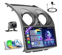 Hikity 8 Core 4+64G Android 15 Autoradio per Nissan Qashqai J10 (2006-2013) Radio CarPlay Android Auto Senza Fili Bluetooth 9 "Radio Auto Schermo con Navi GPS WiFi FM RDS SWC