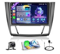 Hikity [8 Core 4+64GB] Android 15 Autoradio per BMW 1 Series E81 E82 E87 E88 2008-2012 CarPlay Android Auto Senza Fili Bluetooth 9" Radio Auto Schermo con DSP Navi WiFi Bluetooth FM SWC