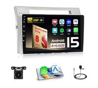 Hikity Qualcomm Snapdragon 8 Core 4+64G Android 15 Autoradio per Toyota Corolla Verso AR10 2004-2009 Wireless Carplay Android Auto Schermo IPS 9” BT5.1 GPS WiFi FM RDS SWC DSP