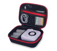 Hikkon Custodia per fotocamera compatibile con Hangrui/ASTGMI/GREENKINDER/HiMont per fotocamera per bambini, giocattolo portatile, fotocamera digitale istantanea, organizer borsa (solo borsa) - nero e