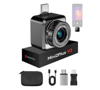 HIKMICRO Telecamera Termica Mini2Plus V2 - iOS/Android, termocamera con risoluzione IR di 256x192, SuperIR 512x384, messa a fuoco manuale, 25Hz, USB-C/Lightning (supporta iPhone 15/16)