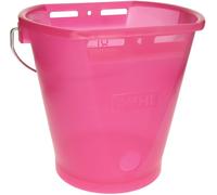 Hiko Secchio per allatamento per vitelli trasparente, rosa Senza rubinetto e valvola