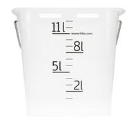 Hiko Secchio per allattamento per vitelli in plastica trasparente singolo, HIKO TK13