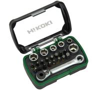 Hikoki 750362 Set Inserti Bussole Assortiti Cricchetto 1/4'' 24 Pezzi