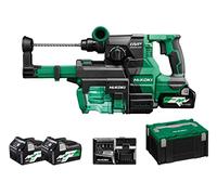 HIKOKI Akku Bohr- und Meißelhammer DH3628DAWEZ, (36V, (2,5 Ah), Volllastschlagzahl 0-4300 min-1, Schlagenergie 3,2 J) (SDS-plus) Brushless, im HSC III