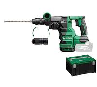 HIKOKI Akku Bohr-und Meißelhammer DH3628DCW2Z, SDS-plus (36V, Schlagenergie 3,2 J, Zubehör: 1 Zusatzhandgriff, 1 Bohrtiefenanschlag, 1 Schnellspann-Bohrfutter, 1 HSCII Koffer, ohne Akku und Ladegerät)