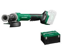 HiKOKI Akku Winkelschleifer G1813DVF (18V, Li-Ion, 3200-8000 u/min, 125mm ø, Brushless Motor, mit AT Modus, Spindelarrietierung, im Transportkoffer, ohne Akku und Ladegerät)