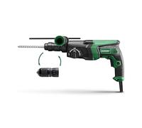 Martello perforatore HIKOKI 830W, 2,9 J (SDS-plus) con mandrino autoserrante da 13 mm per forature nel calcestruzzo fino a Ø 26 mm DH26PMCWSZ
