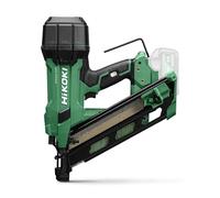 HiKOKI Chiodatore per strisce a batteria 34° - 18 V, chiodi da 50 - 90 mm - Compatto, leggero, potente, luce LED, motore senza brushless, trasmissione a molla d'aria, regolazione della profondità