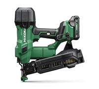 HiKOKI Chiodatrice a batteria - 18 V, chiodi da 25 - 45 mm, motore brushless - potente, senza manutenzione e versatile - Include 2 batterie da 2,0 Ah + caricatore + valigetta