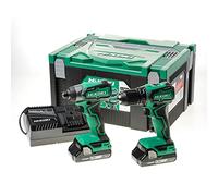 HIKOKI Combo-Kit, KC18DDWDZ 3,0Ah, Akku Bohrschrauber + Schlagschrauber