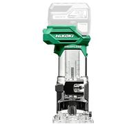 HiKOKI Fresatrice a Batteria - 18 V, Li-Ion, Pinza 6/8 mm, Profondità di Immersione 40 mm, Brushless - Con Accessori e Valigetta - Senza Batteria/Caricabatterie