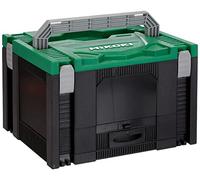 HiKOKI HSC Sistema di Valigie - 100 pezzi Accessori, Modulare, Robusta Conservazione degli Attrezzi, Verde/Nero - 295 x 395 x 250 mm