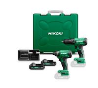 HIKOKI KC18DA Set composto da trapano avvitatore con percussione 18V e avvitator