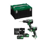 HiKOKI Akku-Combo-Kit KC18DCWBZ (1x Akku Schlagschrauber WH18DC 18V, Brushless, 210 Nm und THT) (1x Akku Schlagbohrschrauber DV18DC 18V, Brushless, 140 Nm und RFC) alles im Transportkoffer