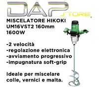Trapano miscelatore Hikoki UM16VST2 - 1600 Watt - Elettronico