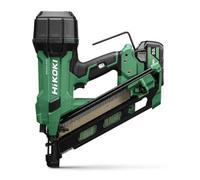 HiKOKI Chiodatore a batteria 34° - 18 V, chiodi da 50 - 90 mm - potente luce LED, motore senza brushless, trasmissione a molla d'aria, regolazione della profondità senza attrezzi, con 2 batterie da 18