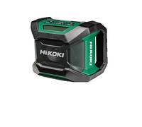 HiKOKI Radio da Cantiere - 18 V - Bluetooth, DAB+/FM, Design Robusto, Alto Volume, Lunga Durata, Incluso Adattatore AC - Senza Batteria e Caricabatterie