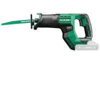 HIKOKI Sega a sciabola a batteria CR18DMA (18 V, sega a cubo: 29 mm, vibrazioni a vuoto: 8,7 m/sec², seghe in legno Ø 300 mm, diametro tubo: 130 mm, seghe in acciaio Ø:19 mm) senza batteria