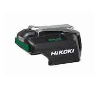 HiKOKI UC18DAJ4Z Caricatore pratico per pacchi batteria 18V e MULTI VOLT con luce LED integrata e funzione banca di potere