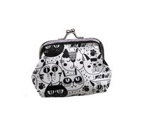 HIKOO DAILY Cartone animato Gatto Moneta Borse Donne Mini Portafogli Bambini Frizione Borse di Soldi Sacchetto Femminile Hasp Cambiare Borsa Carino Ragazze Zero, 03, Taglia unica