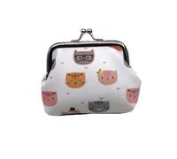 HIKOO DAILY Cartone animato Gatto Moneta Borse Donne Mini Portafogli Bambini Frizione Borse di Soldi Sacchetto Femminile Hasp Cambiare Borsa Carino Ragazze Zero, 01, Taglia unica