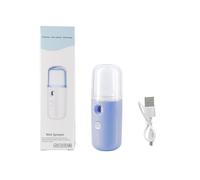 HIKOO DAILY Nebulizzatore portatile con alcool, nano umidificatore, nebulizzatore per viso, 30 ml, colore: blu