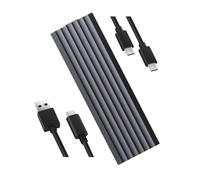 HIKSEMI M.2 NVMe SSD Enclosure, Senza Attrezzi Alluminio Case SSD M2, USB C 3.2 Gen2 10Gbps Adattatore NVMe USB per PCIe M-Key/M+B Key SSD 2230/2242/2260/2280, Supporto UASP & Trim, MDC1