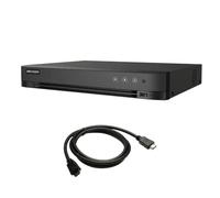 Hikvision 16 canali H.265 AcuSense 8MP 4K DVR [iDS-7216HUHI-M2/S] per telecamere CCTV DVR con USEWELL HDMI, nero