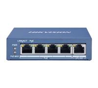 Hikvision Switch DS-3E0505P-E. Pro Series 5 porte unmanaged 4 Gbps PoE 60W+ 1 uplink Gbps