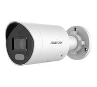 Hikvision 4MP Smart Hybrid Light avec ColorVu WDR Bullet caméra reseau avec objectif fixe. IR et lumiere visible IP67. 4 mm. microphone integré