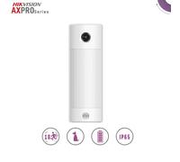 Hikvision AX-Pro DS-PDPC18-HM-WE.Rivelatore esterno dual-PIR radio 18m 90° Pet immune con telecamera