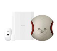 Hikvision AX PRO. Kit centrale 96zone ibrida,telecomando,rivelatore PirCam,Sirena Filare