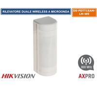 HIKVISION AX PRO RILEVATORE DUALE MICROONDA WIRELESS 868MHZ PET IMMUNE 40KG IP65