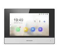 Hikvision Digital Technology DS-KH6320-WTE1 - 17,8 cm (7") - LCD/TFT - 1024 x 600 Pixel - Capacitivo - Nero - Bianco - Fast Ethernet