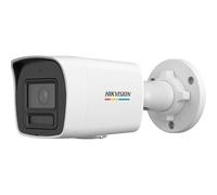 HIKVISION DS-2CD1027G3-LIU ColourVu 3.0 da 2 MP con microfono Bullet Camera - Obiettivo fisso da 2,8 mm, a colori a tempo pieno, luce ibrida intelligente, telecamera di sicurezza IP per esterni